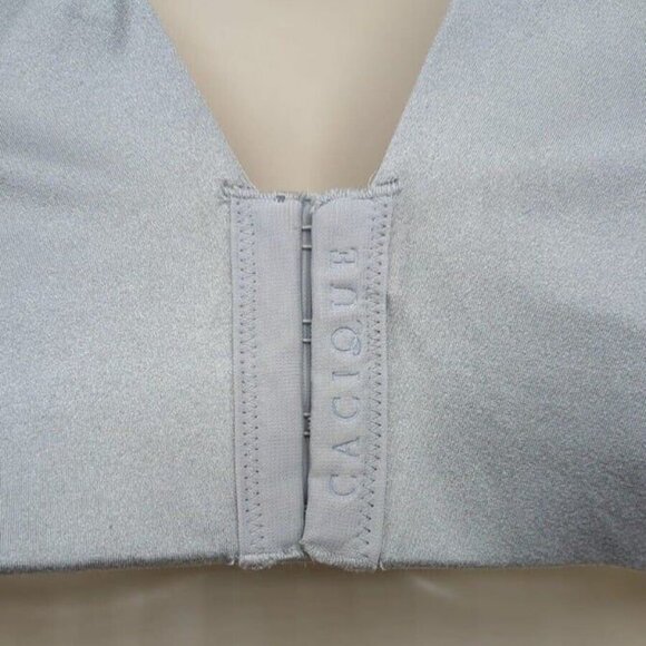 Lane Bryant Cacique Bra Lightly Lined Balconette Backsmoother Gray 46DD - Picture 6 of 7